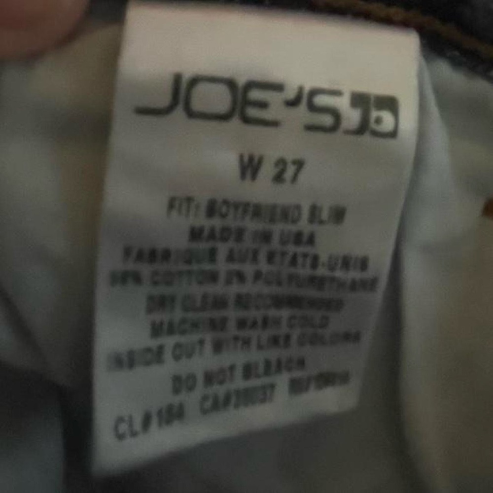 Joe's Jeans Distressed Boyfriend Jeans in Medium Blue Wash - Picture 6 of 6